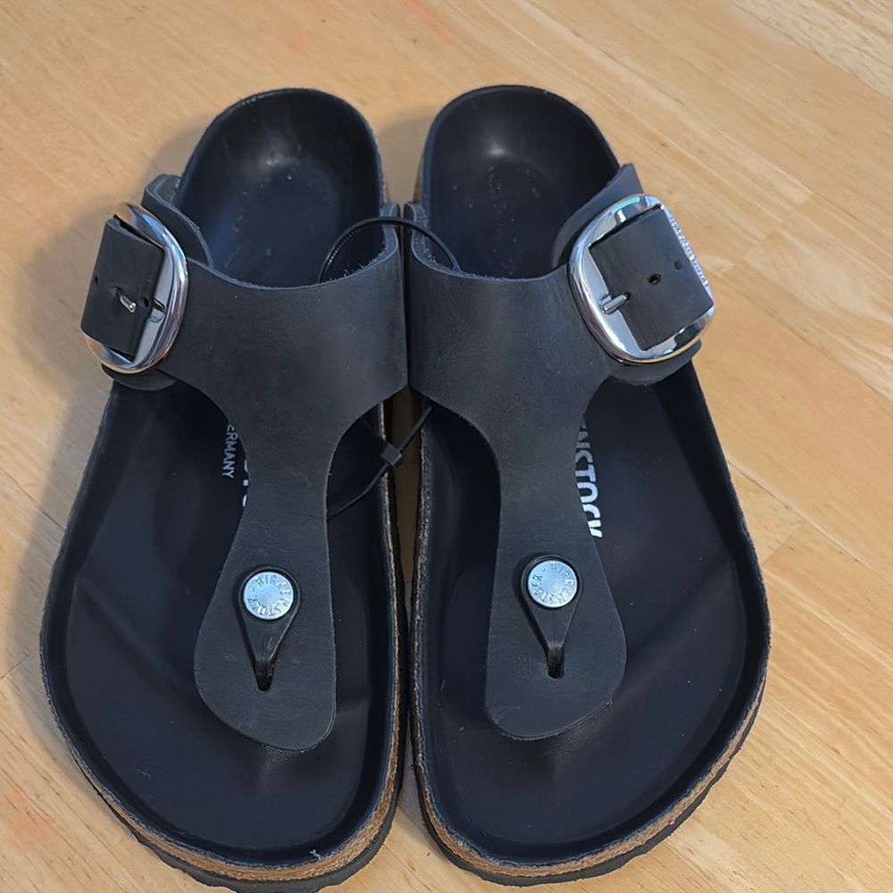 Birkenstock big buckle Sandals with Silver Buckles